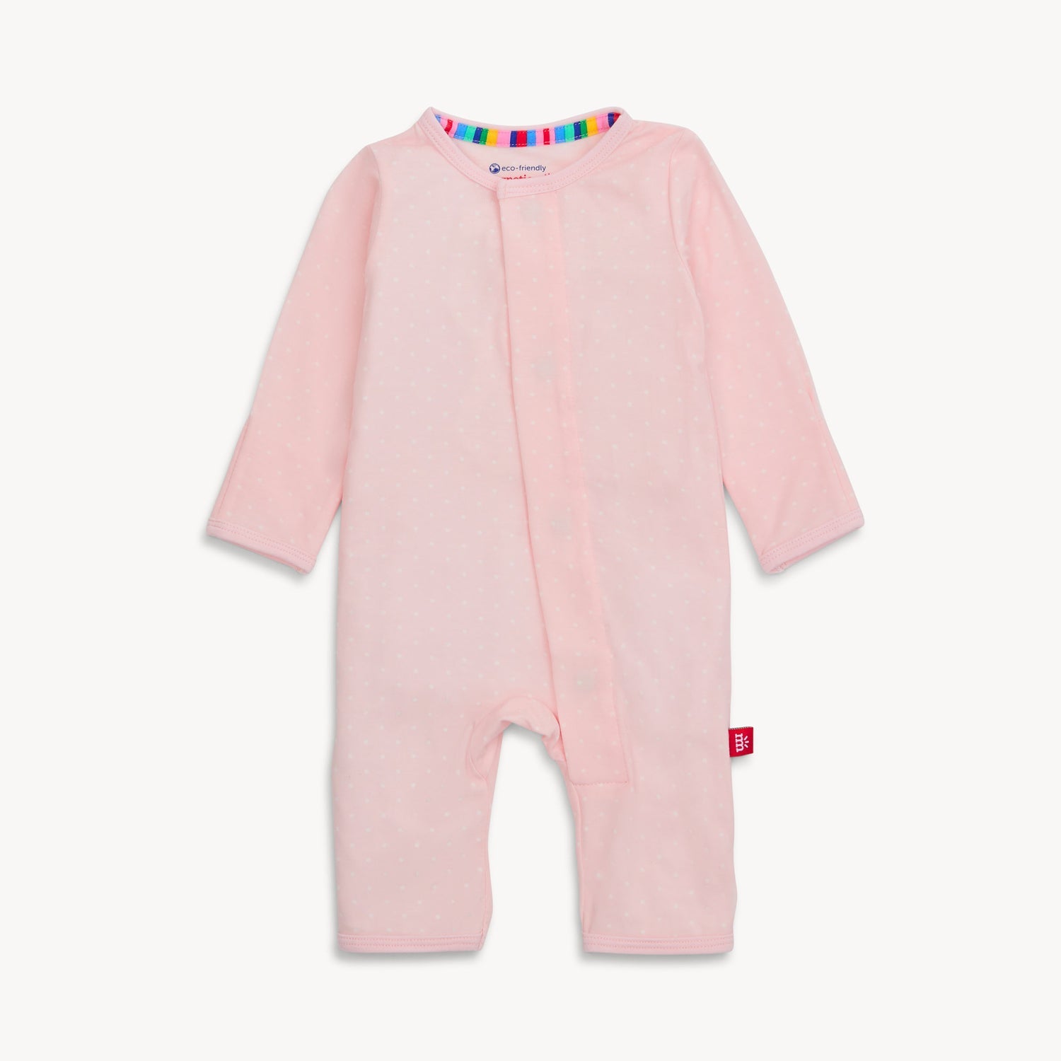 Pin Dot Pink Modal Magnetic Coverall