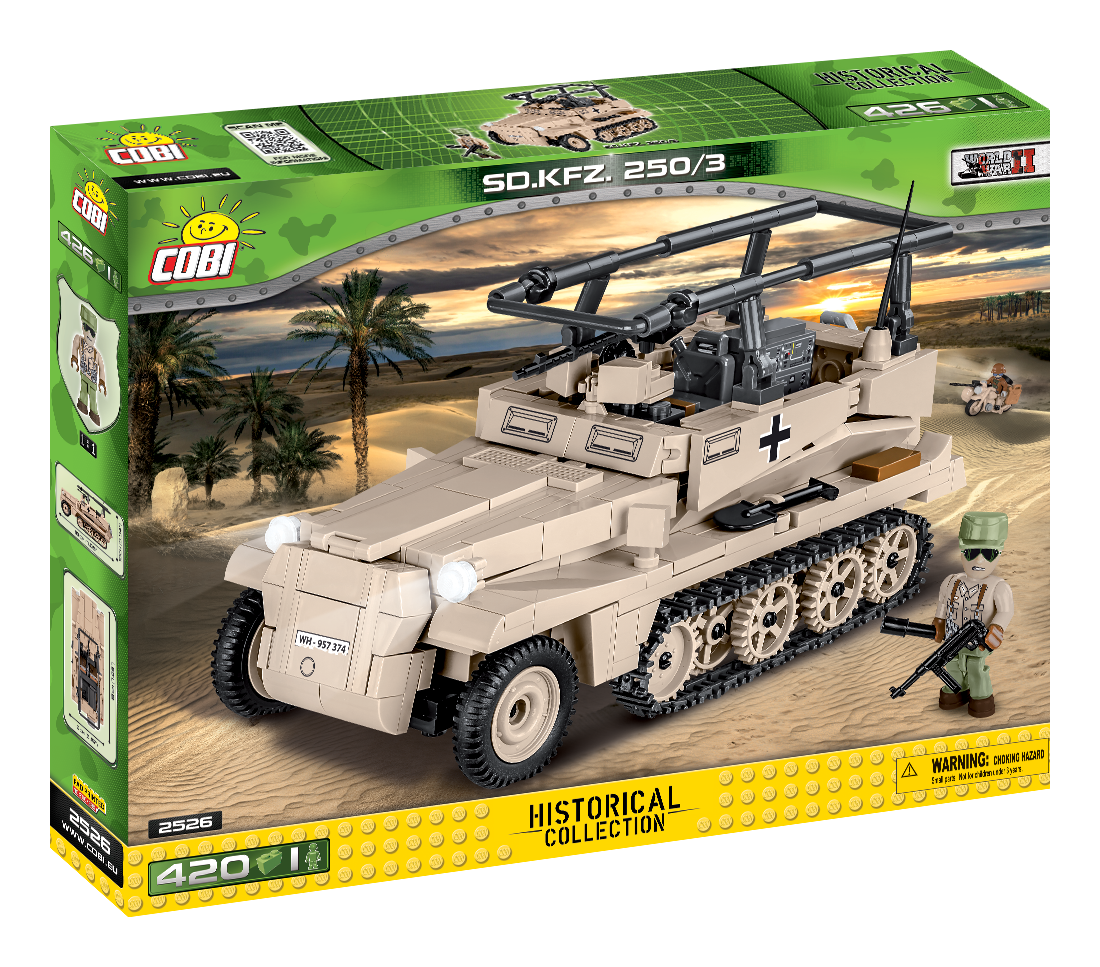 Sd.Kfz. 250/3 Command Halftrack, 426 Piece Block Kit