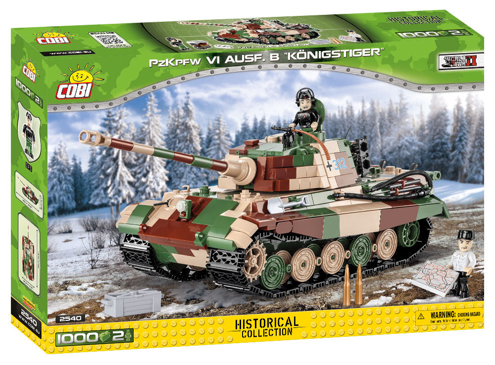 Tiger II PzKpfw VI Ausf. B “Königstiger” Tank, 1000 Piece Block Kit