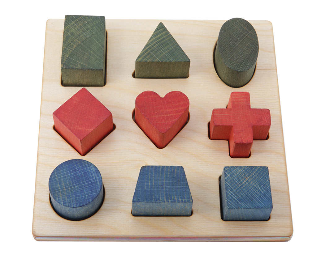 Rainbow Colored Shape Puzzle Board