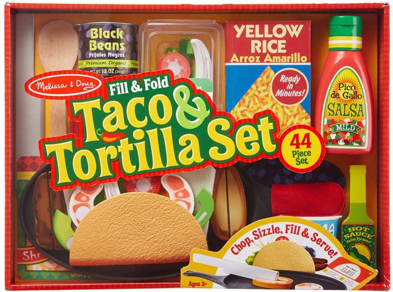 Melissa & Doug 9370 Fill & Fold Taco & Tortilla Set