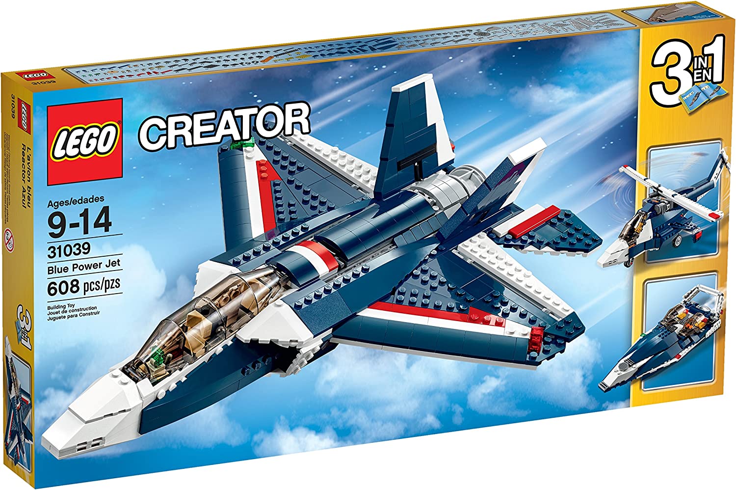 31039 Blue Power Jet (Retired) (Certified Complete)