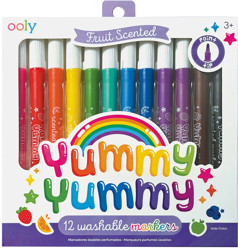 Yummy Yummy Washable Scented Markers- Set of 12