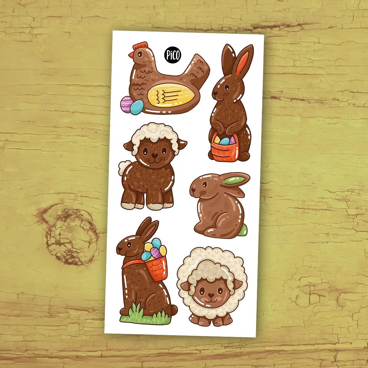 Temporary Tattoos- Chocolate Bunnies