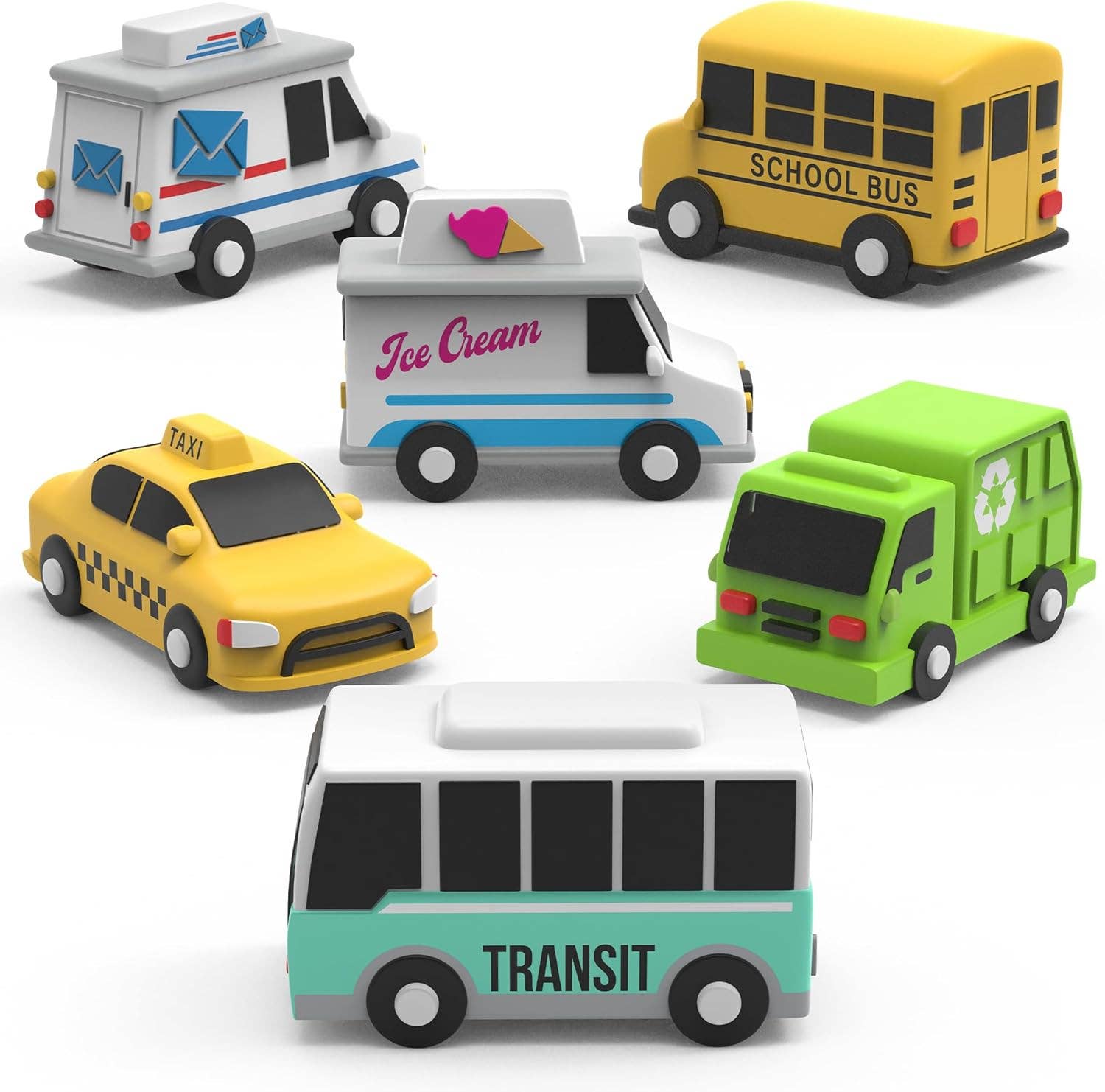 Tub Works® Vehicles™ Bath Toys 6pk