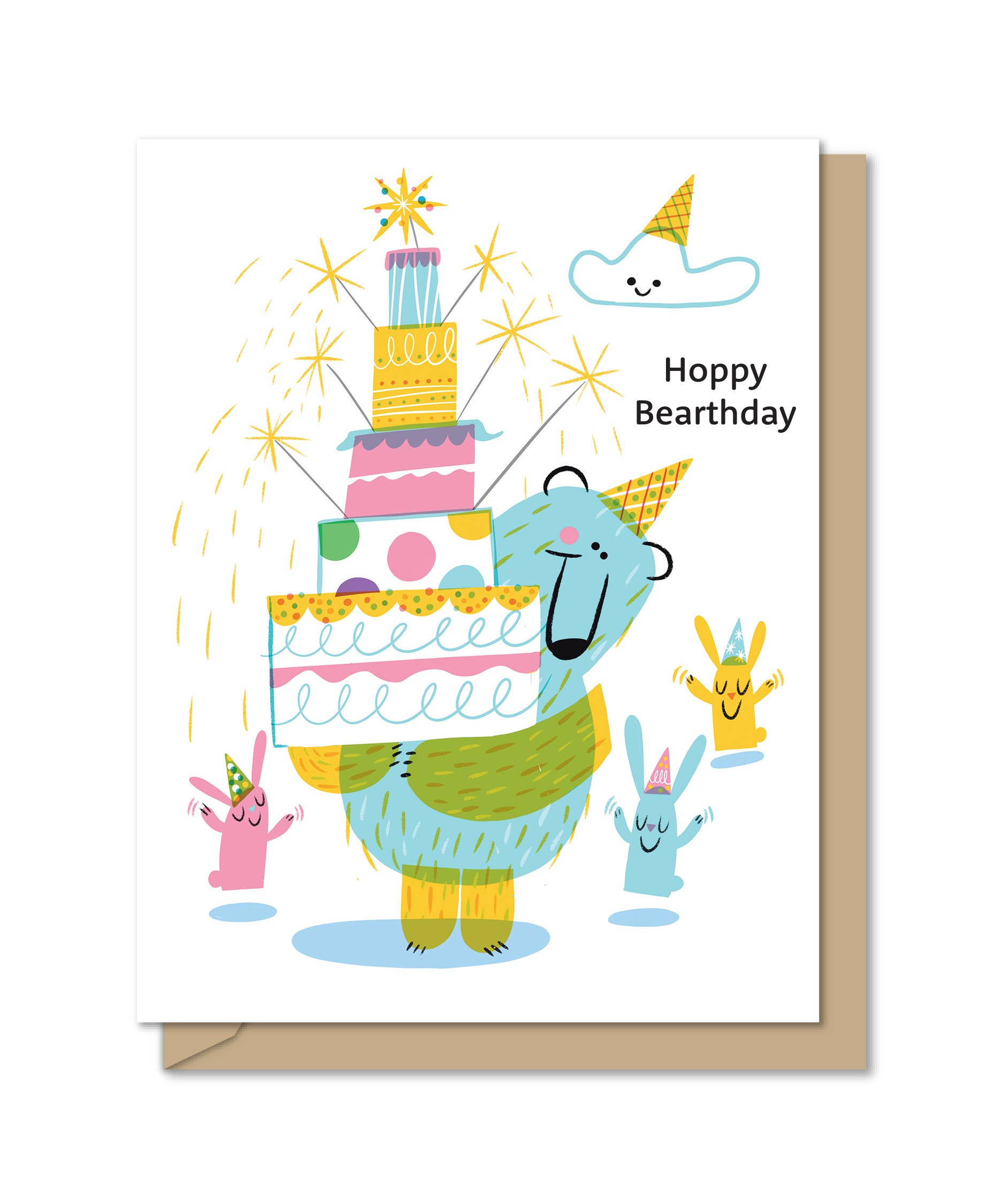 Birthday Greeting Card | Hoppy Bearthday