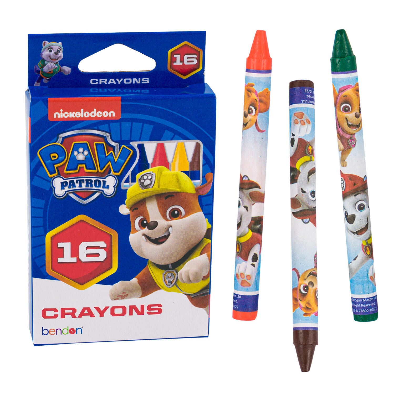 Paw Patrol 16 Count Crayons
