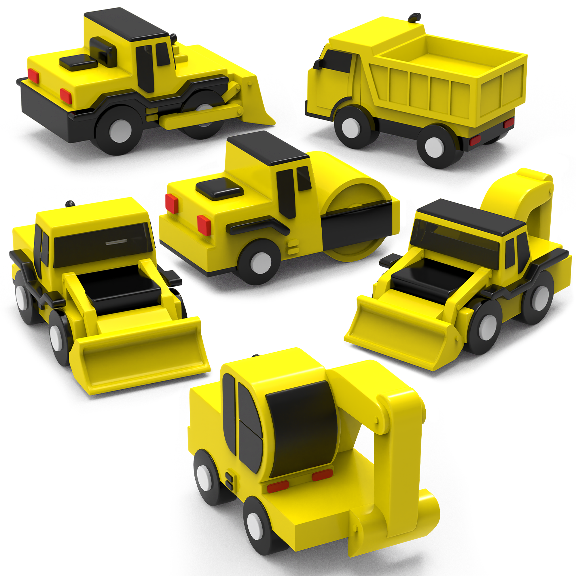 Tub Works® Construction™Bath Toys 6pk