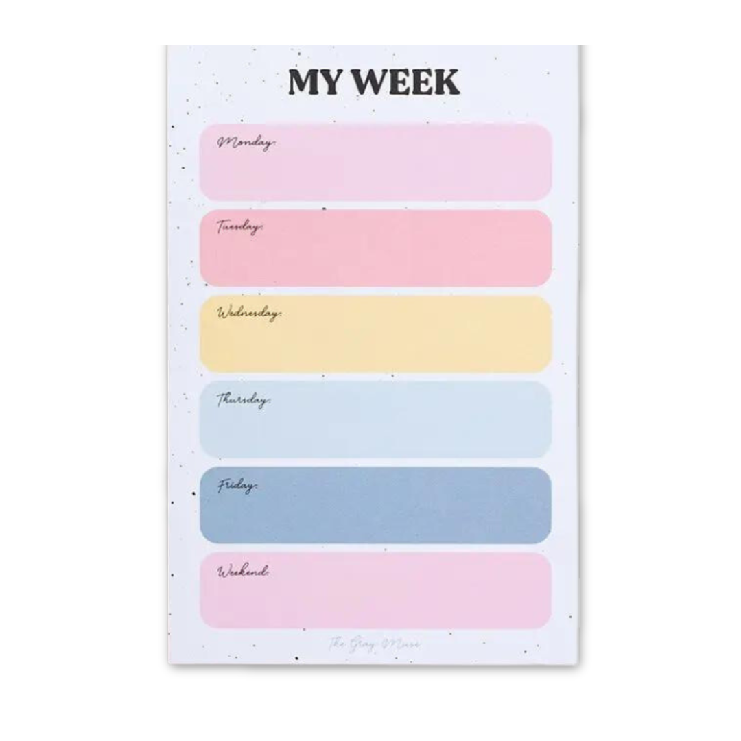 My Week Planner Notepad - Portrait