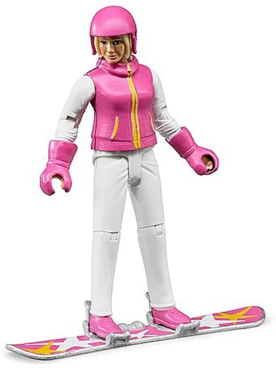 Bruder 60420 Snowboarder Woman with Accessories