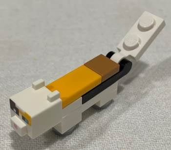 MINECAT02 Minecraft Cat, Calico - Brick Built