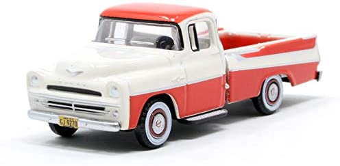 Dodge D100 Sweptside Pickup (Tropical Coral / Glacier) 1:87 Scale Model