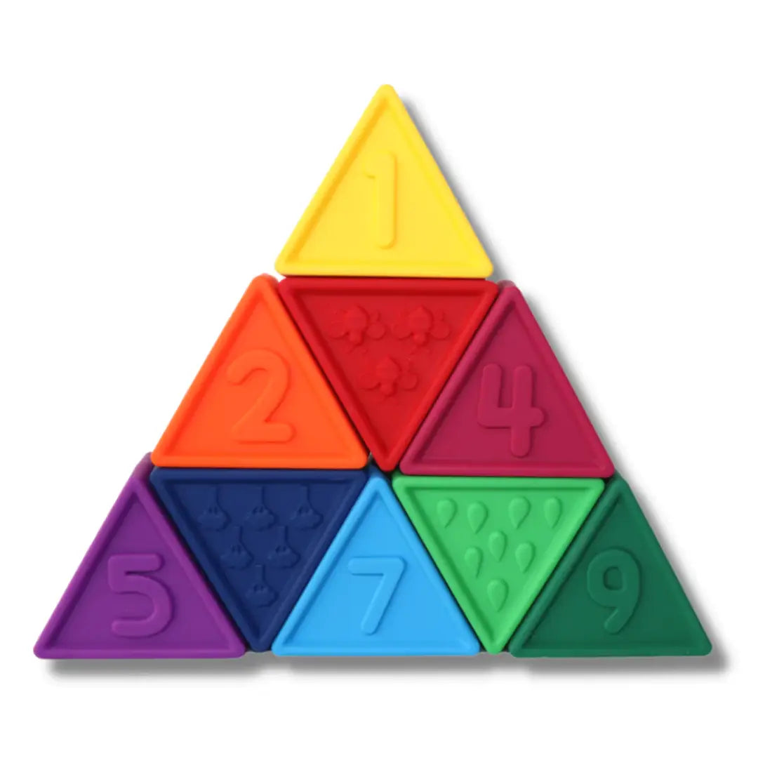 TriBlox - Rainbow Silicon Triangle Blocks