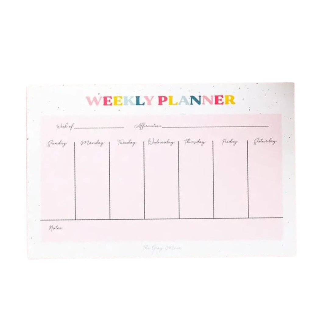 Weekly Planner Notepad - Landscape