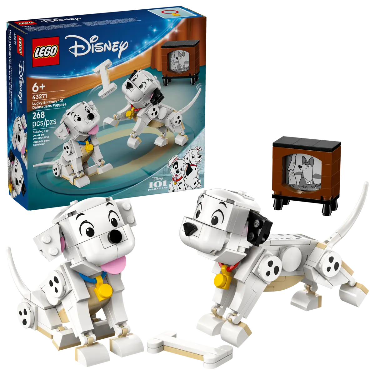 LEGO® Disney Lucky & Penny 101 Dalmations Puppies 43271