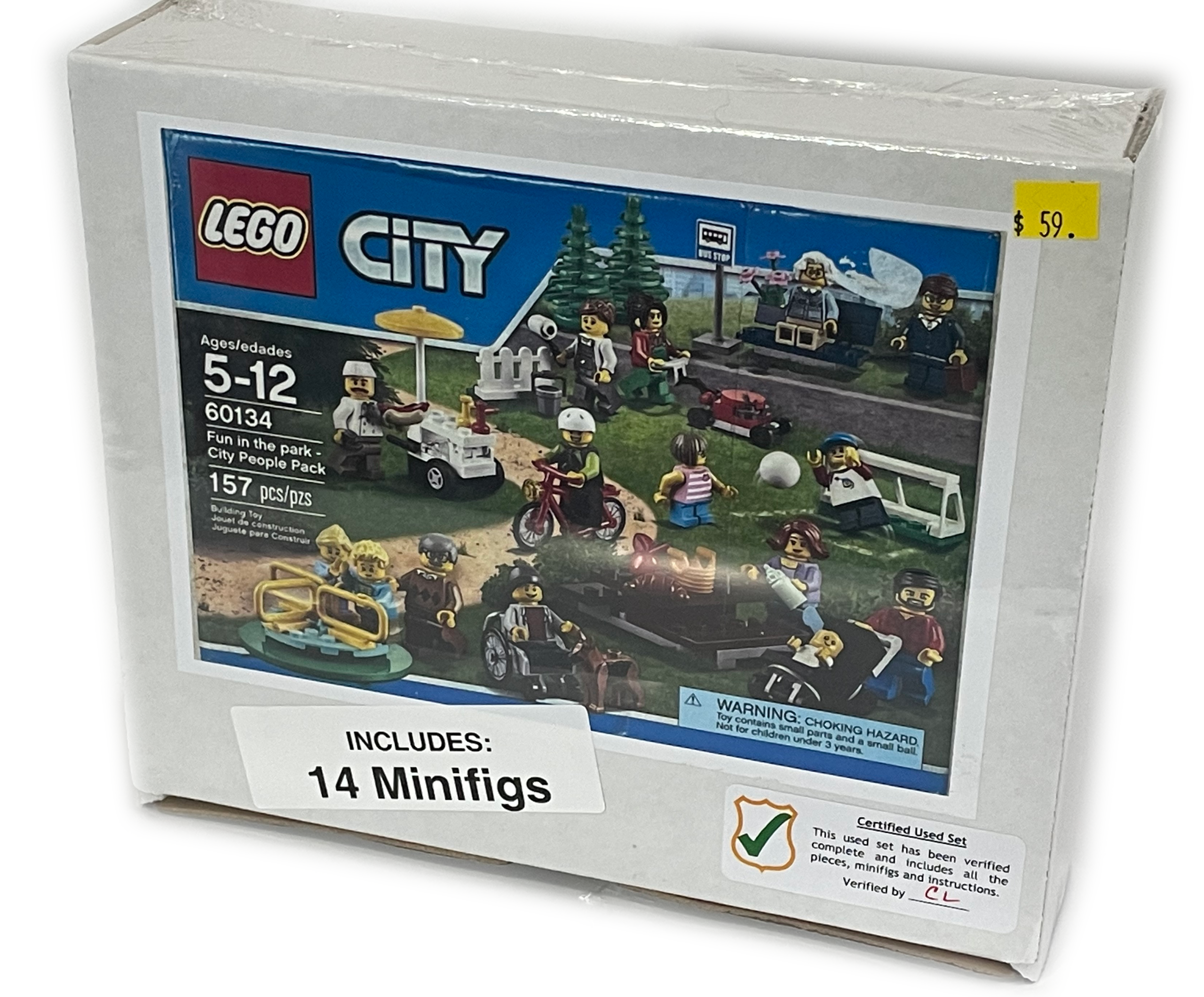 LEGO 60134 CITY Fun in the Park - City People Pack 14 Minifigs + 1 LEGO Baby [Retired][Certified]