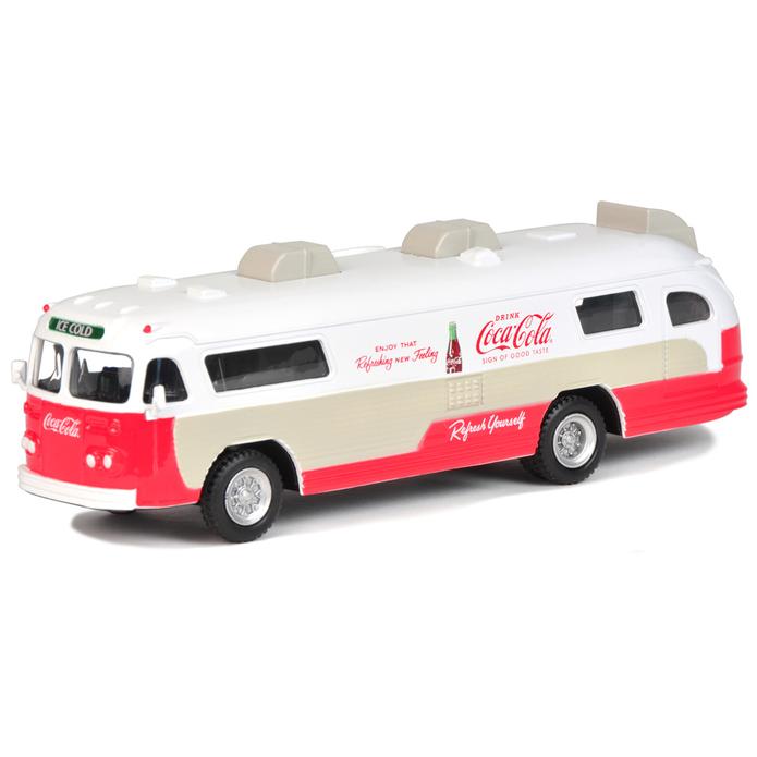 Motor City Classics Flxible Starliner Bus (Coca-Cola) 1:64 Scale Diecast Model