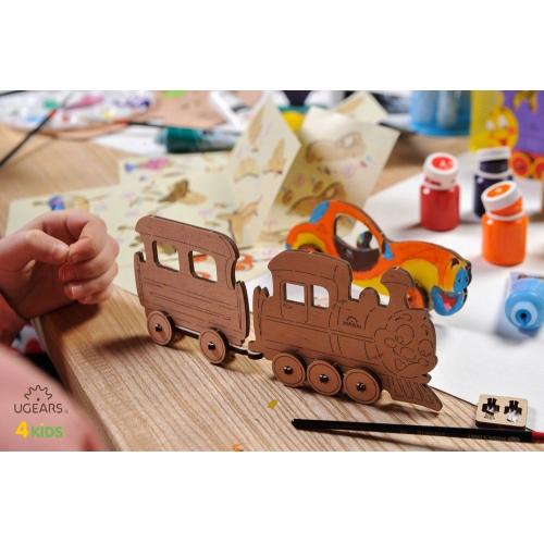 Build and Paint 3D-Coloring Model - Locomotive