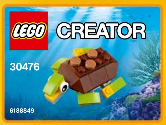30476 Happy Turtle Polybag (Retired) (New Sealed)