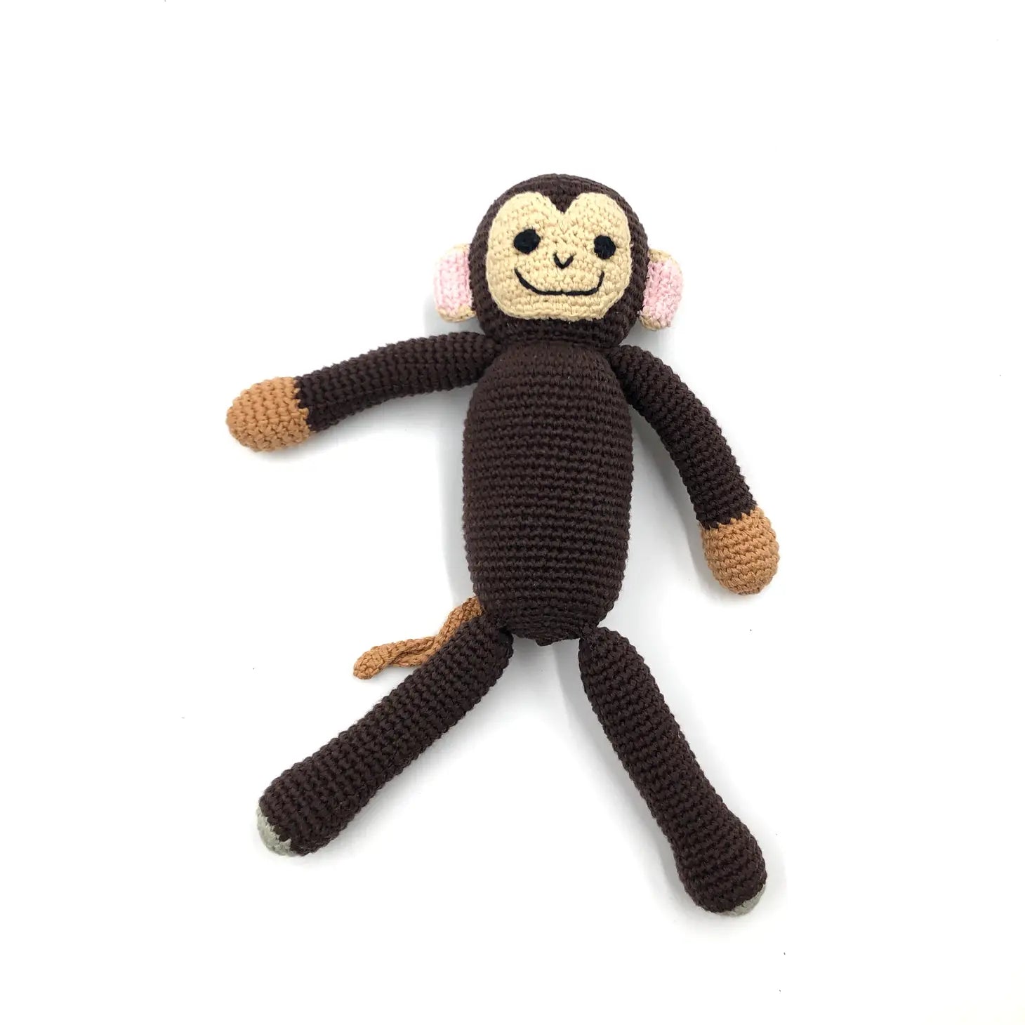 Stuffed Animal Monkey Rattle