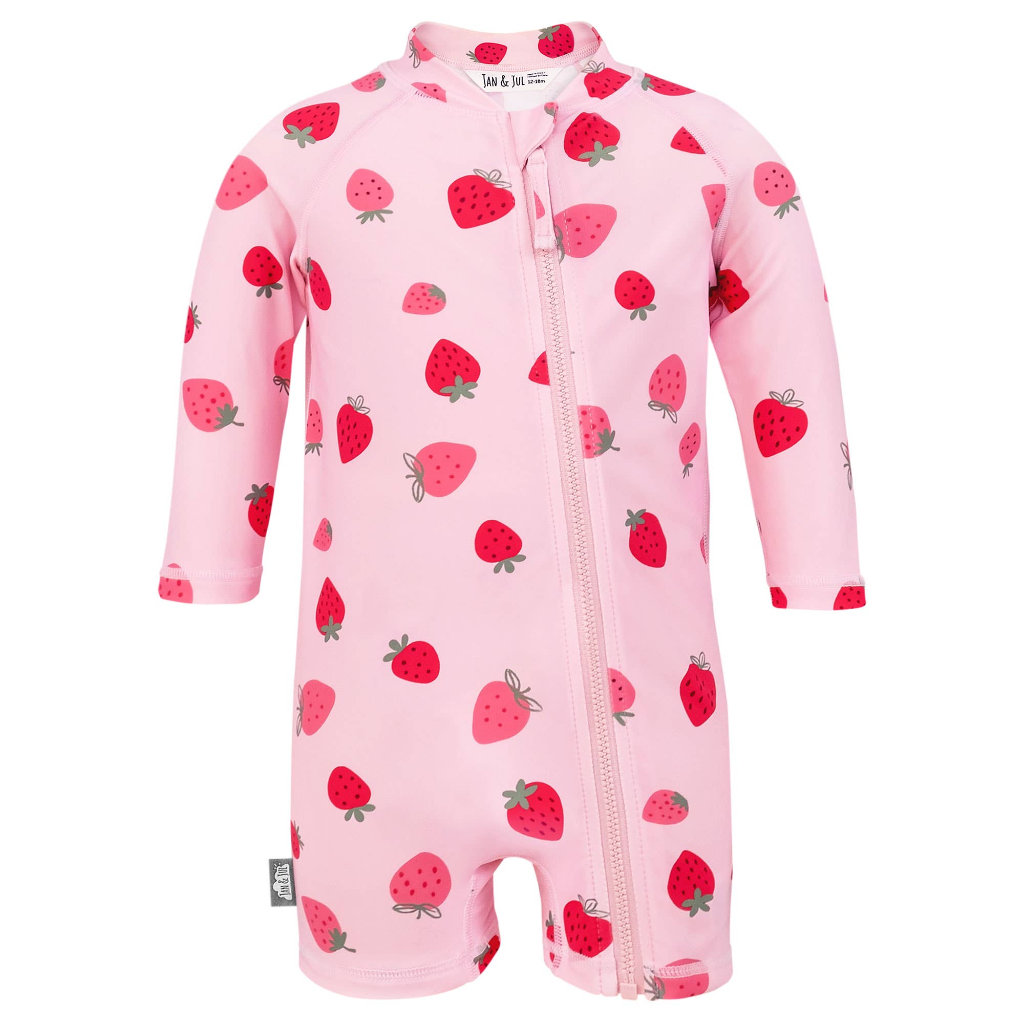 Long Sleeve UV Swimsuit - Strawberry