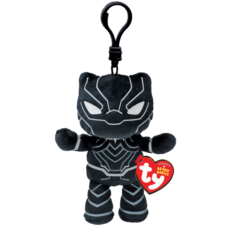 TY Beanie Clip Black Panther