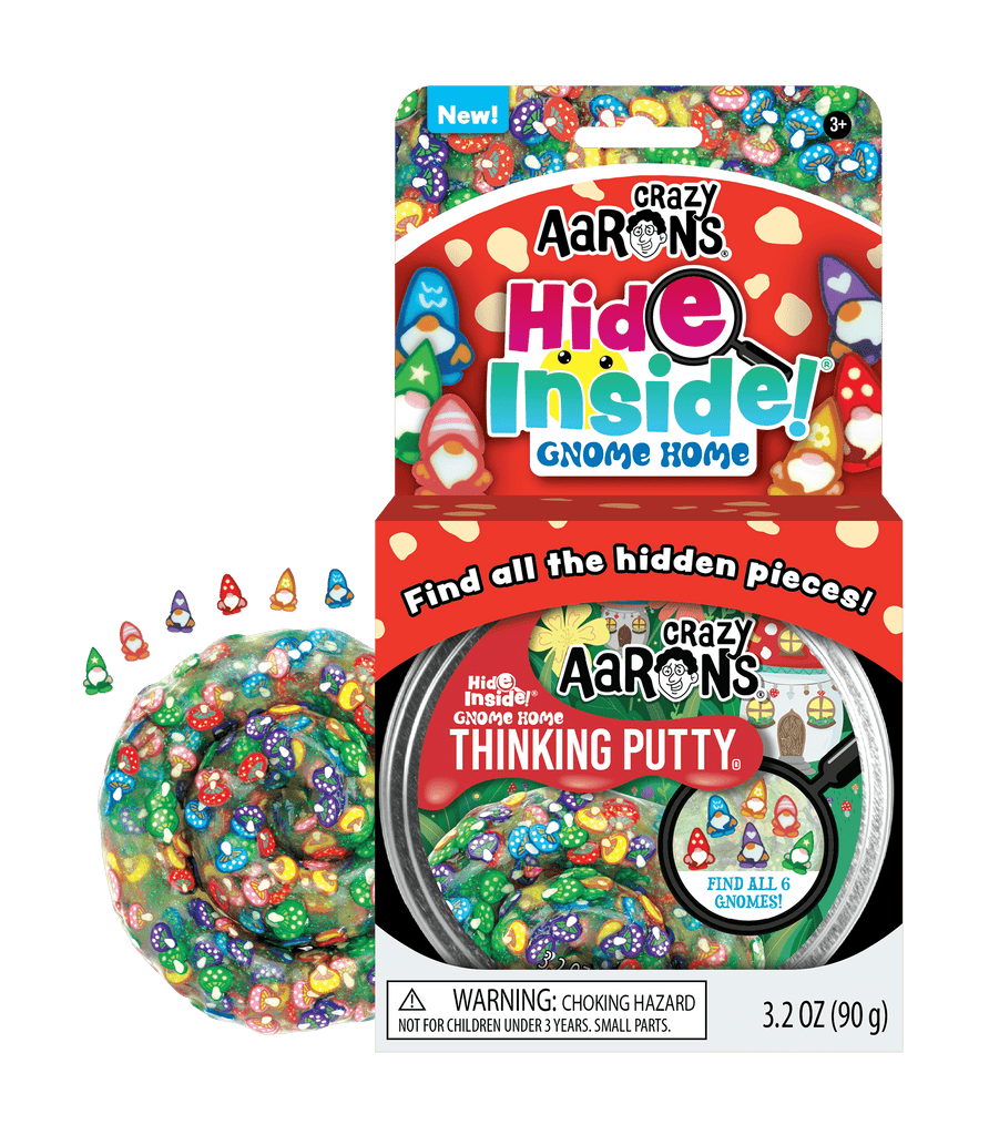 Crazy Aaron's Thinking Putty 4" Tin- Gnome Home