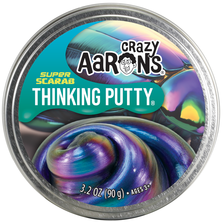 Crazy Aaron's Thinking Putty 4" Tin- Super Scarab
