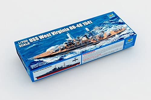 USS West Virginia BB-48 1941, 1:700 Scale Model Kit