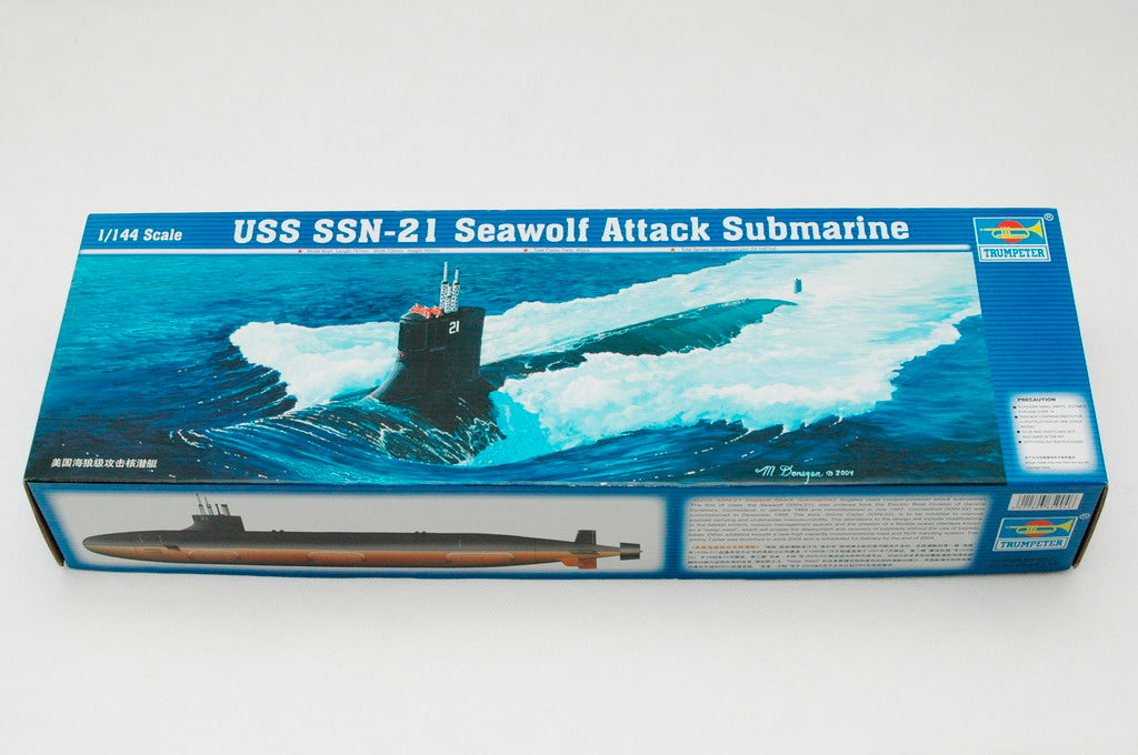 USS Seawolf (SSN-21) Attack Submarine 1:144 Scale Model Kit