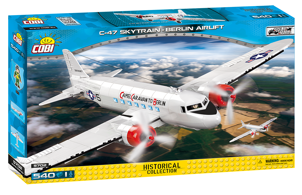 Douglas C-47 Skytrain (Dakota) Berlin Airlift 540 Piece Block Kit