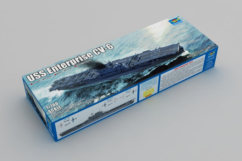 USS Enterprise Aircraft Carrier CV-6, 1:700 Scale Model Kit