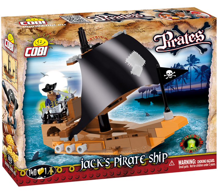 Jack’s Pirate Ship 140 Piece Block Kit