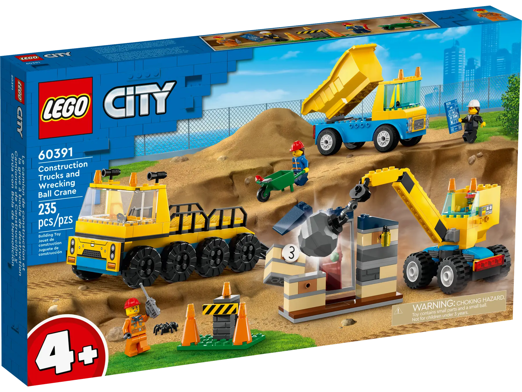 LEGO® 60391 Construction Trucks and Wrecking Ball Crane