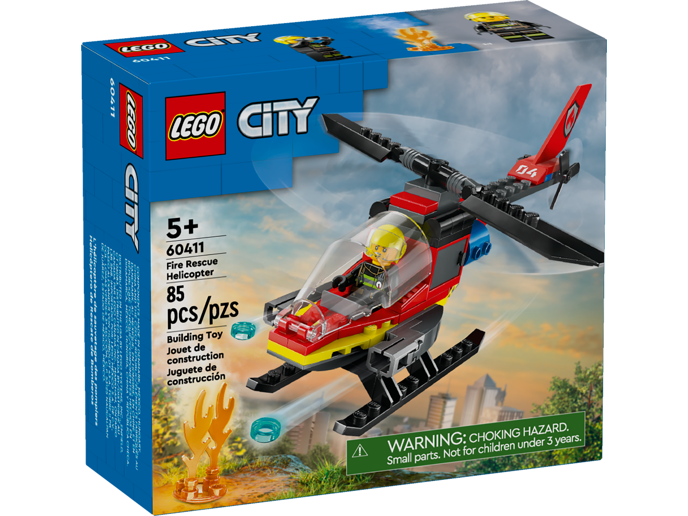 LEGO® City Fire Rescue Helicopter 60411