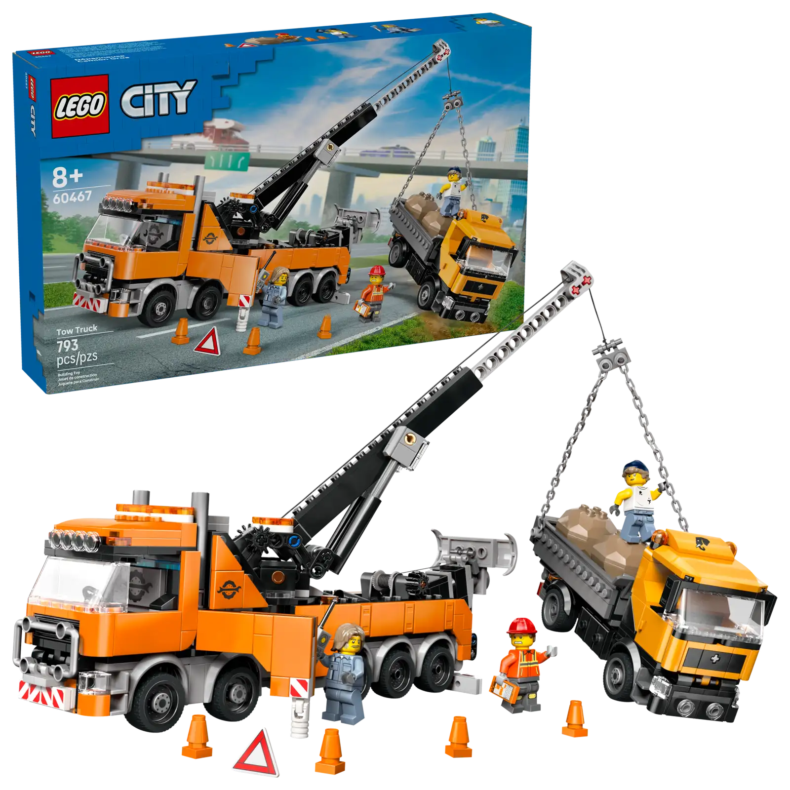 LEGO® City Heavy-Duty Recovery Tow Truck with Crane 60467