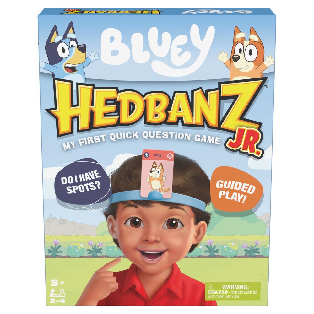 Bluey Hedbanz Jr. Picture Guessing Card Game