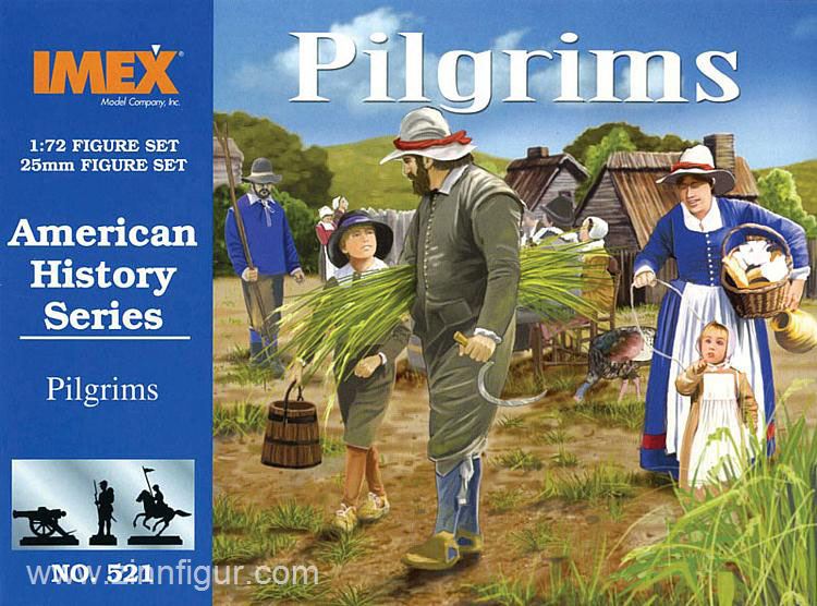 Pilgrims 1/72 Scale Plastic Figures