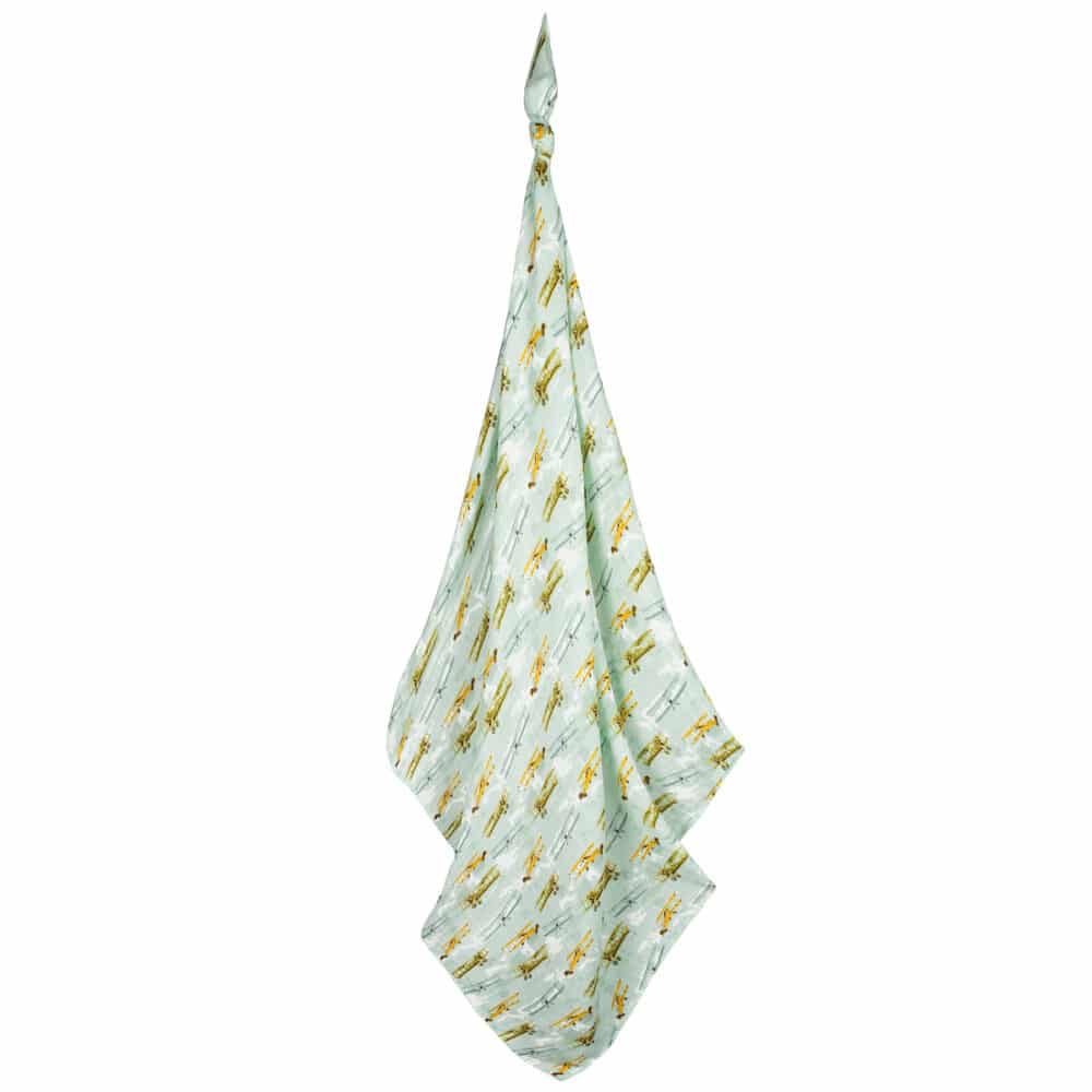 Organic Swaddle - Vintage Planes