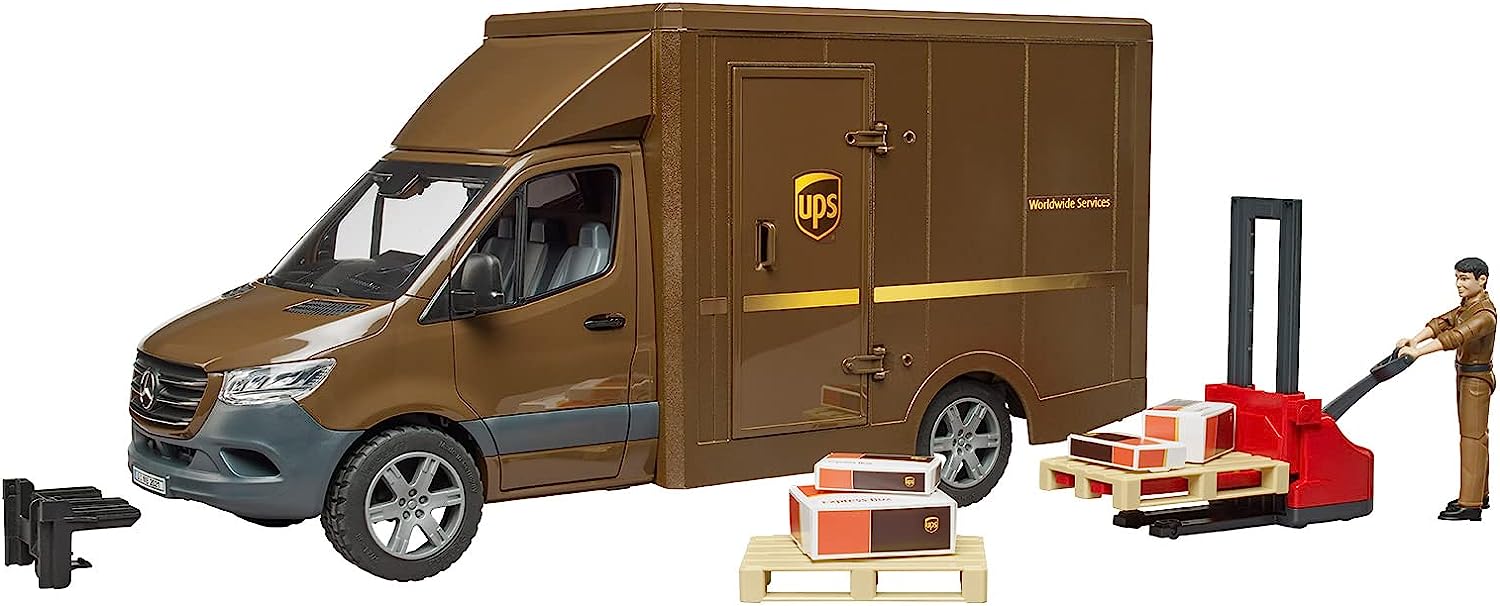 Bruder 02678 MB Sprinter UPS with Driver and Accessories