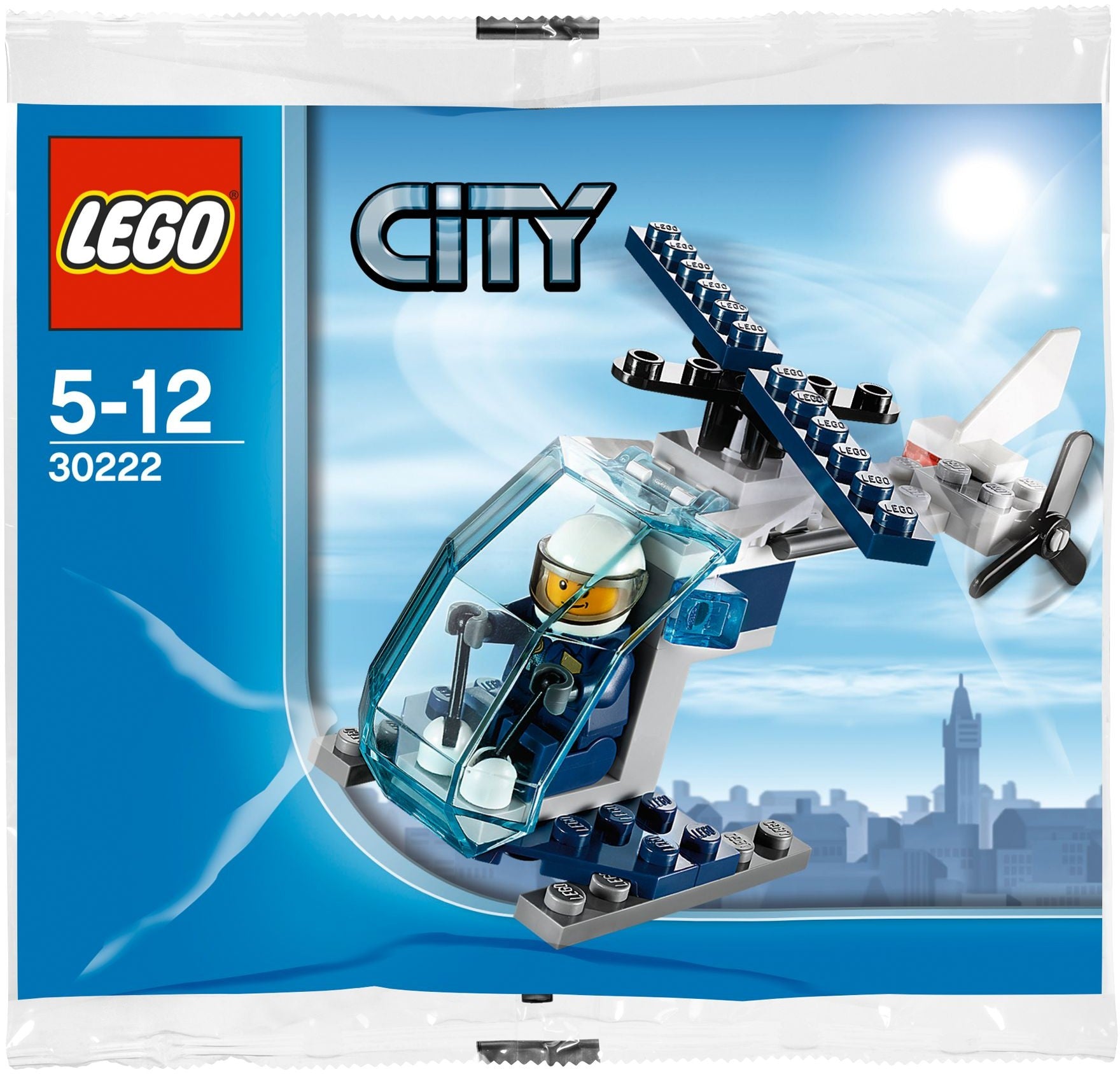 30222 Police Helicopter Polybag (Retired) (New Sealed)