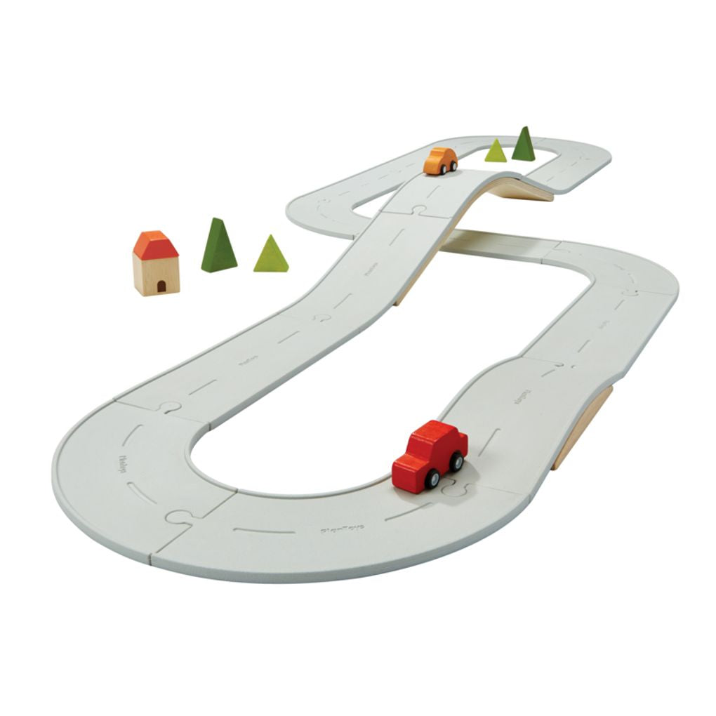 PlanToys Rubber Road & Rail Set - Large