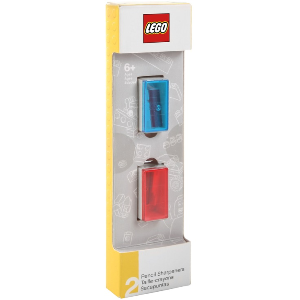 LEGO Red and Blue Pencil Sharpeners Set of 2