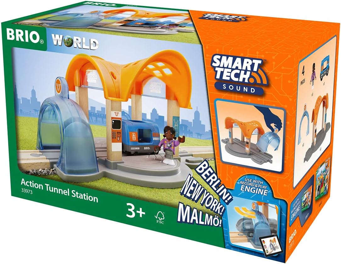 BRIO 339i73 Smart Tech Sound Action Tunnel Station