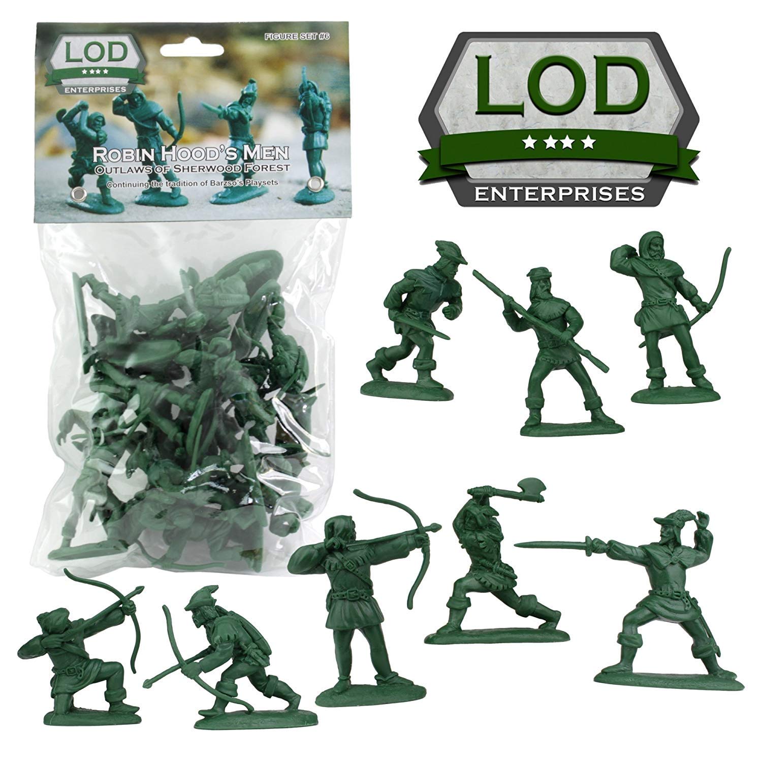 Robin Hood And His Merry Men 1/30 Scale Plastic Figures