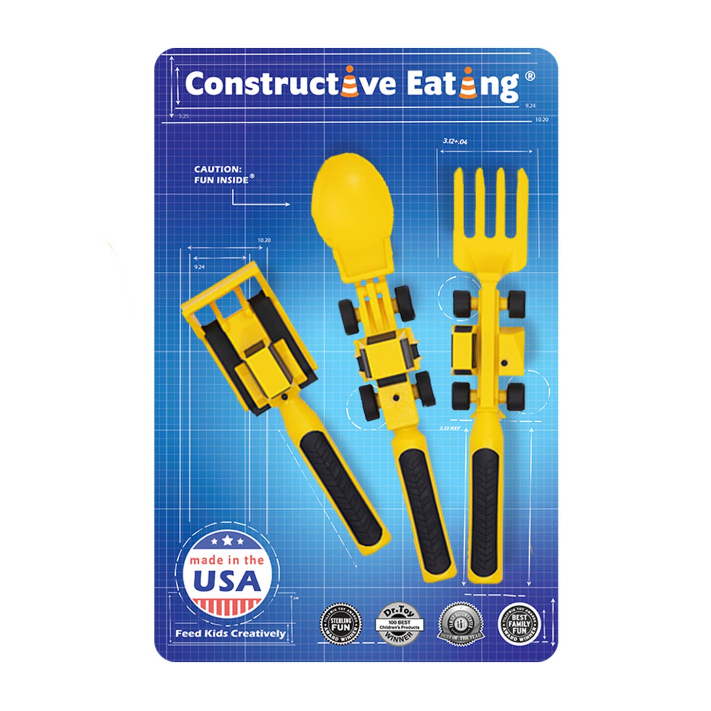 Constructive Eating Construction Utensil Set