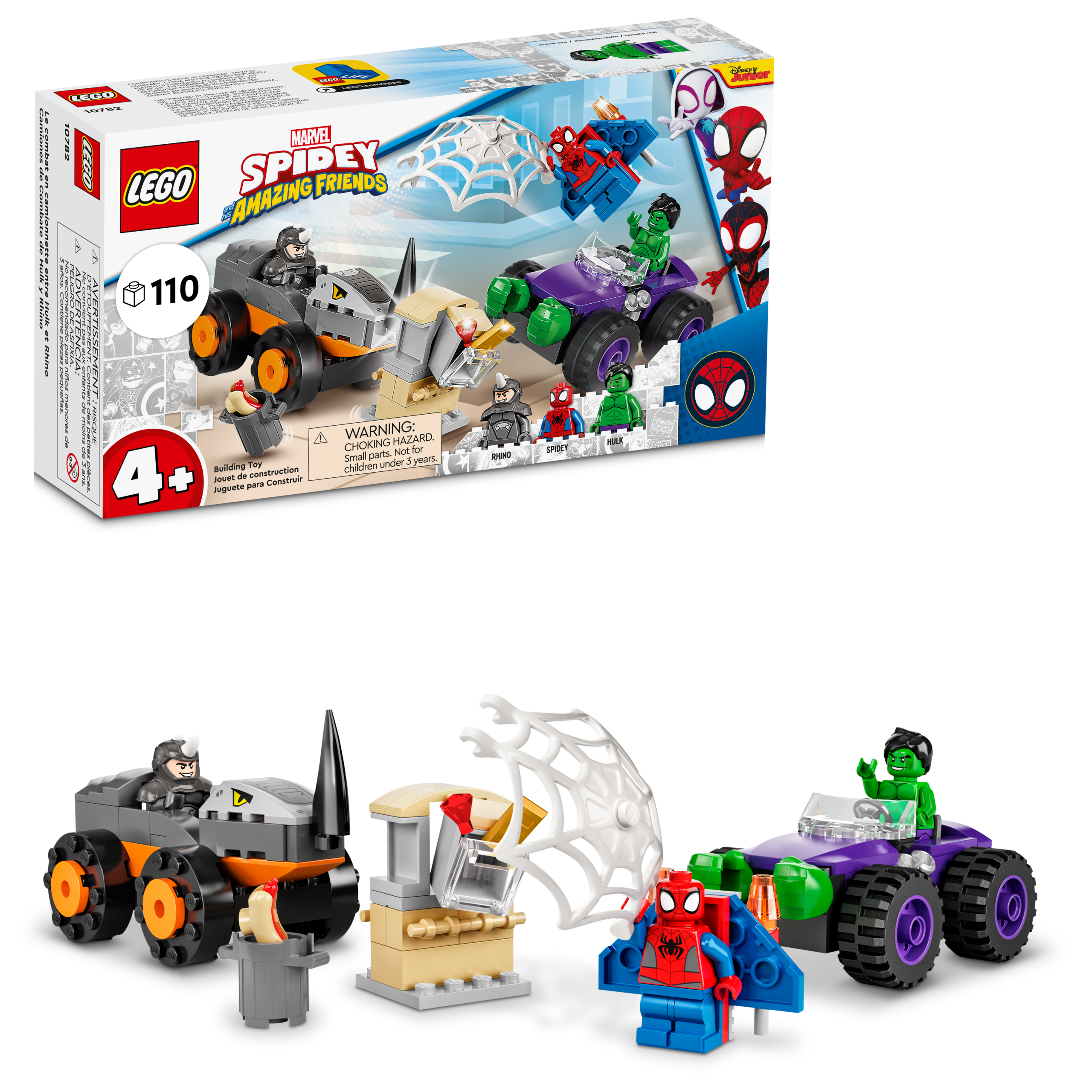 10782 Spidey Hulk vs. Rhino Truck Showdown
