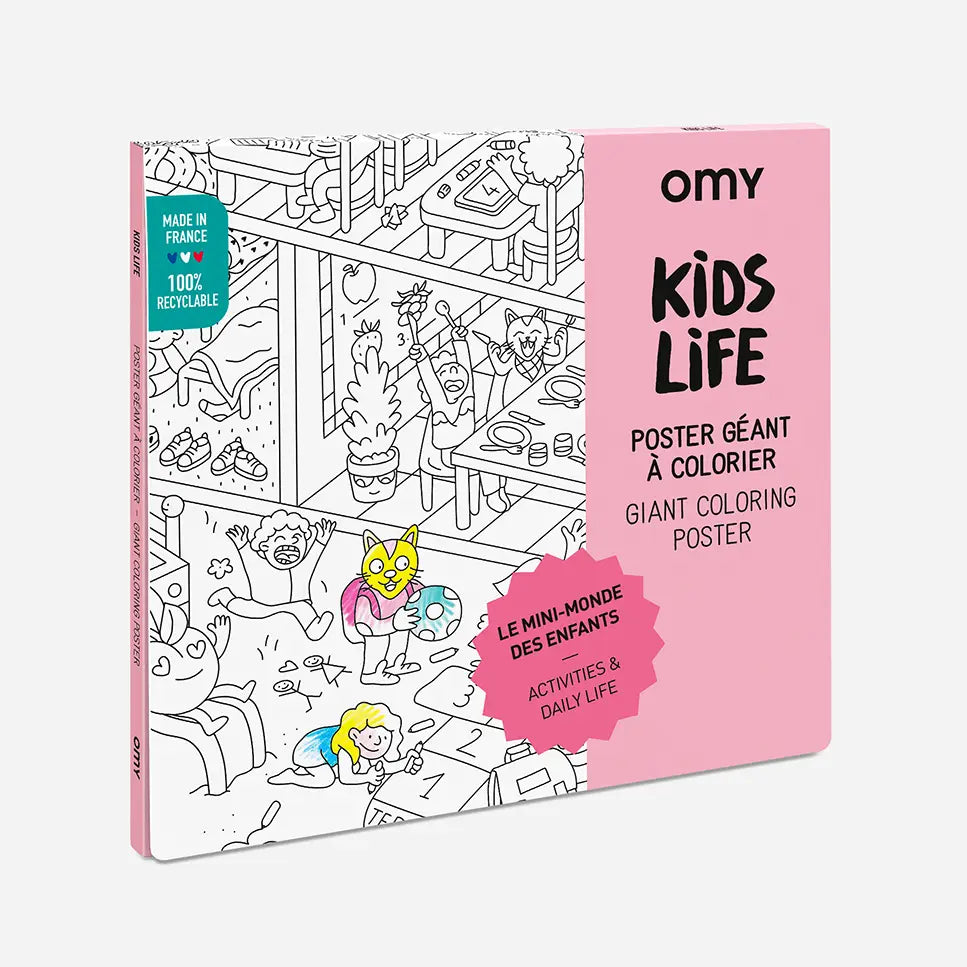 Kids Life Coloring Giant Poster