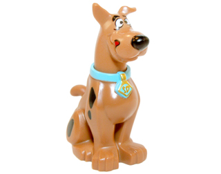 20690pb01c03 Dog, Great Dane Scooby-Doo Sitting with Tongue Licking Chops