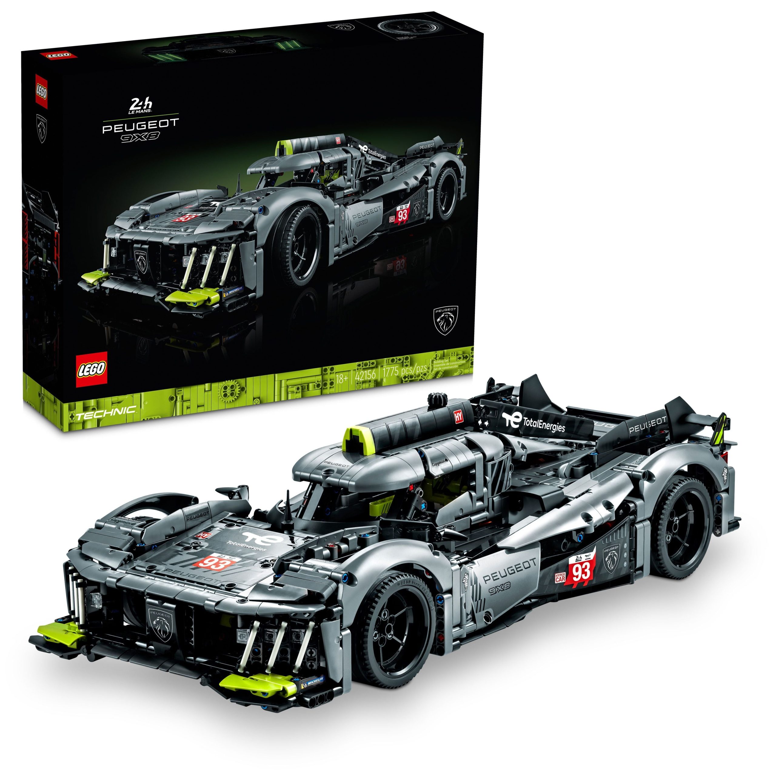 PEUGEOT 9X8 24H Le Mans Hybrid Hypercar LEGO 42156